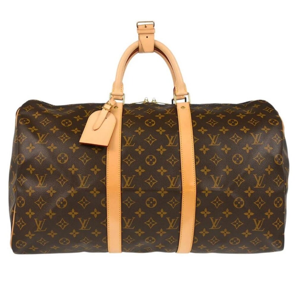 Louis Vuitton Monogram Keepall 50 Duffle Travel Handbag